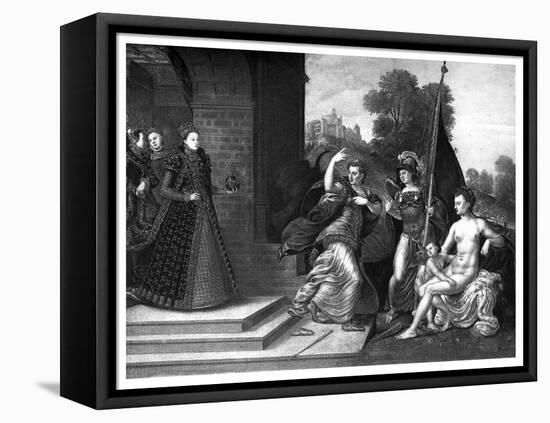 Queen Elizabeth I, Juno, Venus and Minerva, 1569-Valadon & Co Boussod-Framed Stretched Canvas