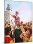 Queen Elizabeth I Making Her Armada Speech-C.l. Doughty-Mounted Giclee Print