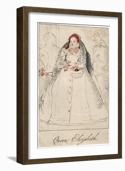 Queen Elizabeth I of England, (1533-160)-null-Framed Giclee Print