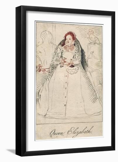 Queen Elizabeth I of England, (1533-160)-null-Framed Giclee Print