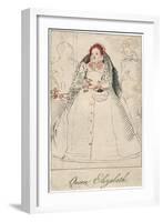 Queen Elizabeth I of England, (1533-160)-null-Framed Giclee Print