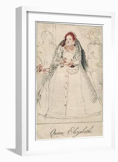 Queen Elizabeth I of England, (1533-160)-null-Framed Giclee Print