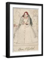 Queen Elizabeth I of England, (1533-160)-null-Framed Premium Giclee Print
