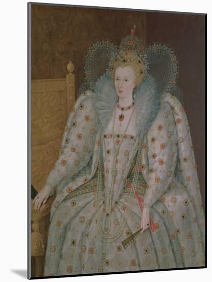 Queen Elizabeth I of England and Ireland (1533-1603)-null-Mounted Giclee Print