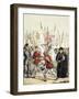 Queen Elizabeth I Rallying the Troops at Tilbury Before the Arrival of the Spanish Armada, 1588-Bramati-Framed Giclee Print