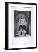 Queen Elizabeth I's Tomb, Henry VII Chapel, Westminster Abbey, London, C1840-William Radclyffe-Framed Giclee Print