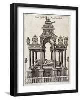 Queen Elizabeth I's Tomb in the Henry VII Chapel, Westminster Abbey, London, C1680-null-Framed Giclee Print