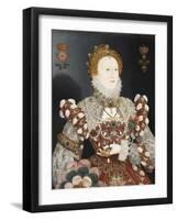 Queen Elizabeth I - the Pelican Portrait, C.1574-Nicholas Hilliard-Framed Giclee Print