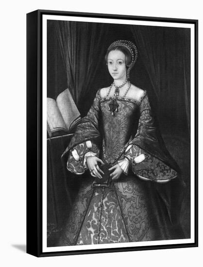Queen Elizabeth I When Young, C1546-Valadon & Co Boussod-Framed Stretched Canvas