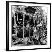 Queen Elizabeth I1 and Prince Philip June 1977 on Their Way to St Pauls For Thanks Giving Service-null-Framed Photographic Print