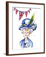 Queen Elizabeth II 2012, by Neale Osborne-Neale Osborne-Framed Giclee Print