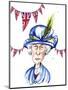 Queen Elizabeth II 2012, diamond jubilee, by Neale Osborne-Neale Osborne-Mounted Giclee Print