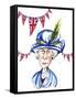 Queen Elizabeth II 2012, diamond jubilee, by Neale Osborne-Neale Osborne-Framed Stretched Canvas