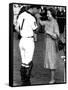 Queen Elizabeth II and Prince Charles, July 1985-null-Framed Stretched Canvas