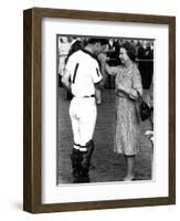 Queen Elizabeth II and Prince Charles, July 1985-null-Framed Photographic Print