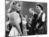 Queen Elizabeth II and Prince Philip at BBC Lime Grove Studios with actress Sally Barnes-Associated Newspapers-Mounted Photo