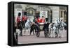 Queen Elizabeth II and Prince Philip at Trooping the Colour ceremony 2015-Associated Newspapers-Framed Stretched Canvas