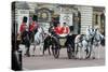 Queen Elizabeth II and Prince Philip at Trooping the Colour ceremony 2015-Associated Newspapers-Stretched Canvas