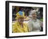Queen Elizabeth II and Princess Anne at Ascot-Associated Newspapers-Framed Photo