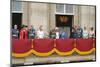 Queen Elizabeth II and the Royal family on the balcony of Buckingham Palace-Associated Newspapers-Mounted Photo