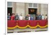 Queen Elizabeth II and the Royal family on the balcony of Buckingham Palace-Associated Newspapers-Framed Photo