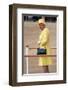 Queen Elizabeth II at her Annual Birthday Parade Trooping the Colour-null-Framed Art Print