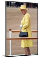 Queen Elizabeth II at her Annual Birthday Parade Trooping the Colour-null-Mounted Art Print