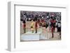 Queen Elizabeth II at her Annual Birthday Parade Trooping the Colour-null-Framed Art Print