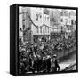 Queen Elizabeth Ii at St Peter Port in Guernsey 1957-Malcolm MacNeil-Framed Stretched Canvas
