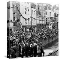 Queen Elizabeth Ii at St Peter Port in Guernsey 1957-Malcolm MacNeil-Stretched Canvas