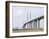 Queen Elizabeth II Bridge, Dartford, England-David Churchill-Framed Photo