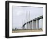 Queen Elizabeth II Bridge, Dartford, England-David Churchill-Framed Photo