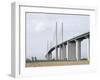 Queen Elizabeth II Bridge, Dartford, England-David Churchill-Framed Photo