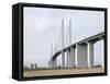 Queen Elizabeth II Bridge, Dartford, England-David Churchill-Framed Stretched Canvas