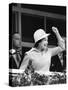 Queen Elizabeth II cheering on her horse at the Derby-Associated Newspapers-Stretched Canvas