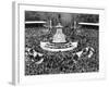 Queen Elizabeth II Coronation, crowds at Buckingham Palace-Associated Newspapers-Framed Photo