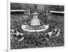 Queen Elizabeth II Coronation, crowds at Buckingham Palace-Associated Newspapers-Framed Photo