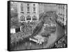 Queen Elizabeth II Coronation, procession at Piccadilly Circus-Associated Newspapers-Framed Stretched Canvas