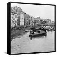 Queen Elizabeth Ii in Guernsey, 1957-Malcolm MacNeil-Framed Stretched Canvas