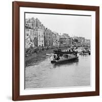 Queen Elizabeth Ii in Guernsey, 1957-Malcolm MacNeil-Framed Photographic Print