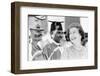 Queen Elizabeth Ii Laughing During Her Tour of India-Associated Newspapers-Framed Photo