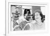 Queen Elizabeth Ii Laughing During Her Tour of India-Associated Newspapers-Framed Photo