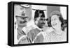 Queen Elizabeth Ii Laughing During Her Tour of India-Associated Newspapers-Framed Stretched Canvas