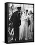 Queen Elizabeth II Marries the Duke of Edinburgh-null-Framed Stretched Canvas