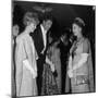 Queen Elizabeth II Meets Actor Bill Travers and Actress Virginia Mckenna at Royal Film Show-null-Mounted Photographic Print