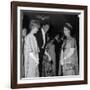 Queen Elizabeth II Meets Actor Bill Travers and Actress Virginia Mckenna at Royal Film Show-null-Framed Photographic Print