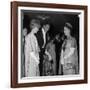 Queen Elizabeth II Meets Actor Bill Travers and Actress Virginia Mckenna at Royal Film Show-null-Framed Photographic Print