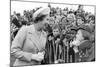 Queen Elizabeth II meets  cub scouts in Greenwich-Associated Newspapers-Mounted Photo