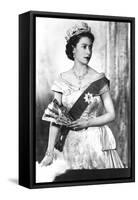 Queen Elizabeth II of England (Daughter of Georgevi) Here in 1952-null-Framed Stretched Canvas