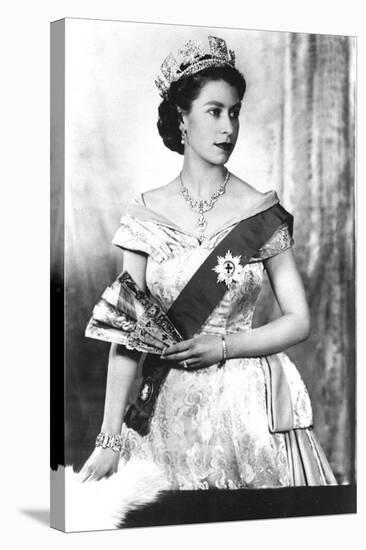 Queen Elizabeth II of England (Daughter of Georgevi) Here in 1952-null-Stretched Canvas